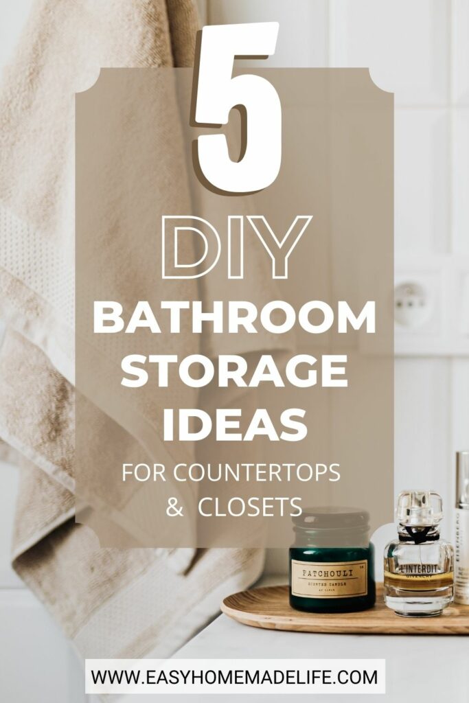 DIY Countertop Bathroom Organizer
