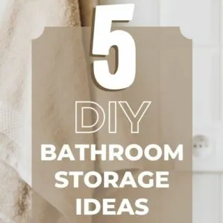 5 DIY bathroom storage ideas.