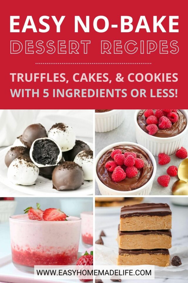 15 Easy No Bake Dessert Recipes With Few Ingredients