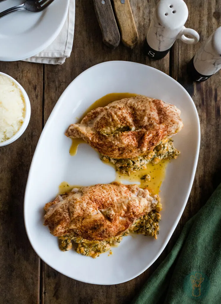 Ruth Chris Stuffed Chicken (Copycat) - The Feathered Nester